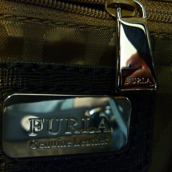 NEW FURLA Zaffiro Black Saffiano Leather Convertible Tote Bag - AUTHENTIC FURLA - Picture 15 of 16